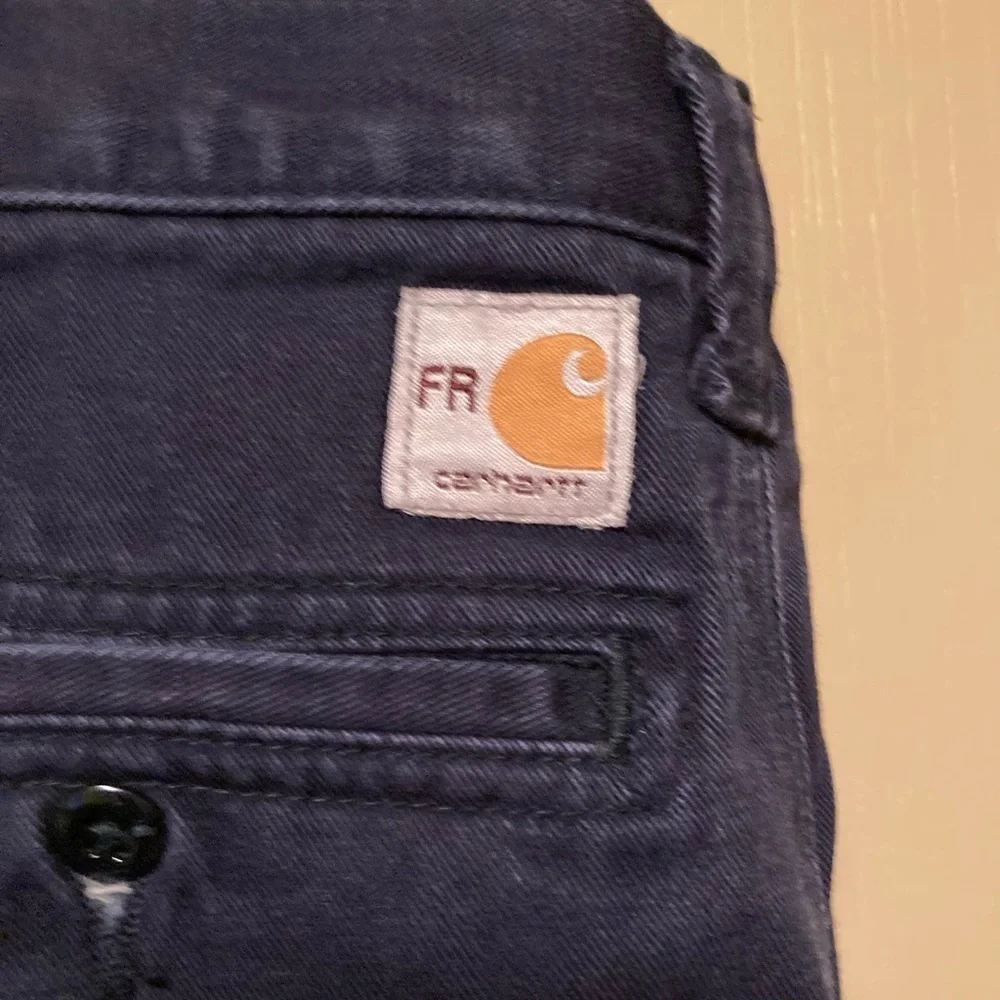 CARHARTT Size 40x32 Blue Fire Resistant Cotton Blend Pants